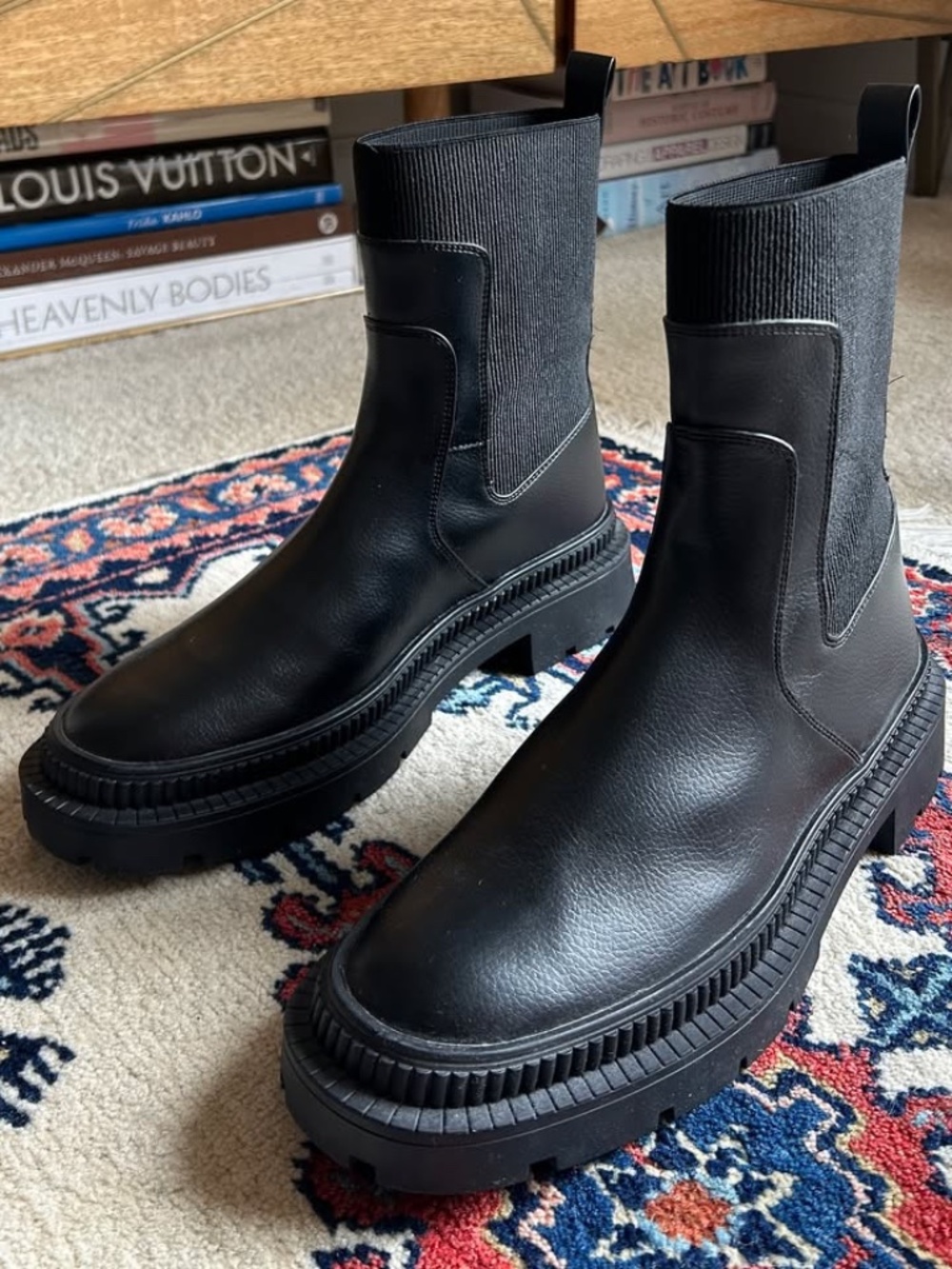 MANGO Contrast Combat Boot | Size 10